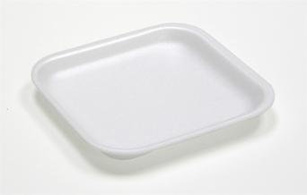 1S WHITE FOAM MEAT TRAY